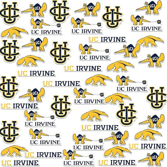 UC Irvine Stickers and Apparel Accessories